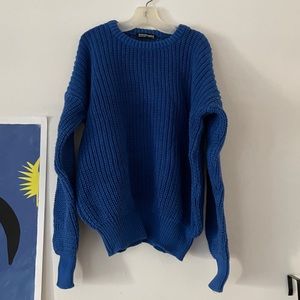 American Apparel Vibrant cobalt blue knit sweater